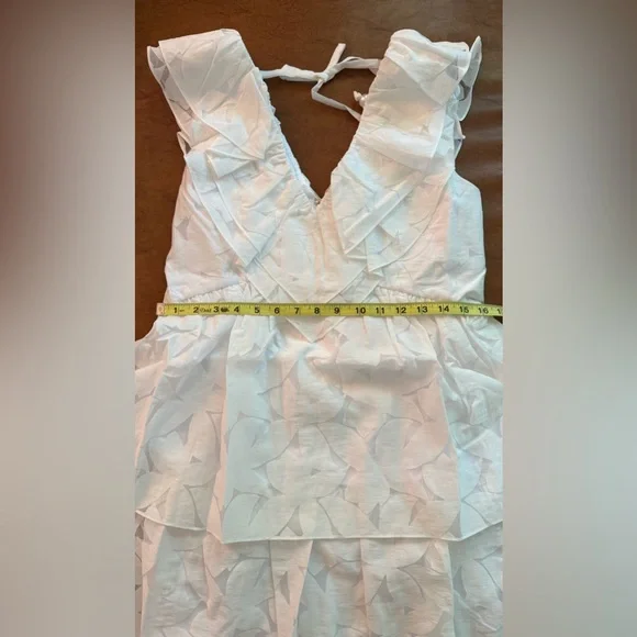 Lilly Pulitzer White Ritamarie Ruffle Tiered Mini Dress - Size 12 MSRP $278 NWT - Picture 4 of 6
